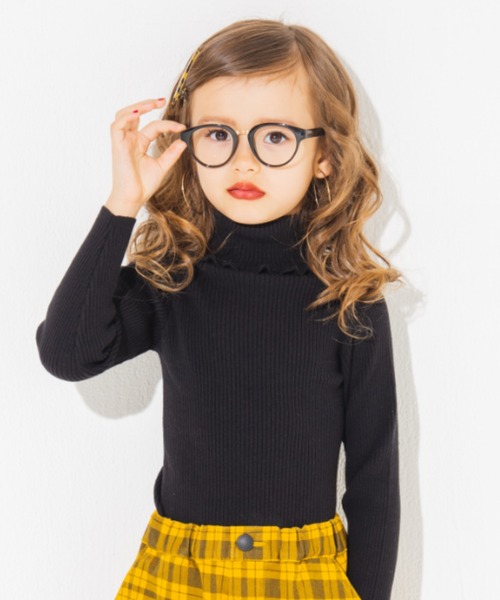 BRANSHES(ブランシェス)の「ハイネックリブニットトップス(ニット/セーター・キッズ・ブラック/ブラウン/アイボリー/その他/ピンク・80cm/90cm/110cm/100cm/120cm/130cm/140cm/150cm)」の2枚目の写真