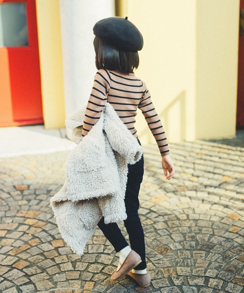 BRANSHES(ブランシェス)の「ハイネックリブニットトップス(ニット/セーター・キッズ・ブラック/ブラウン/アイボリー/その他/ピンク・80cm/90cm/110cm/100cm/120cm/130cm/140cm/150cm)」の16枚目の写真