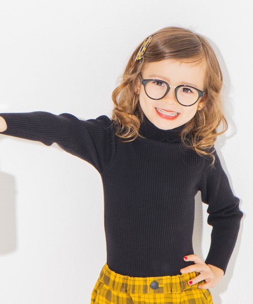 BRANSHES(ブランシェス)の「ハイネックリブニットトップス(ニット/セーター・キッズ・ブラック/ブラウン/アイボリー/その他/ピンク・80cm/90cm/110cm/100cm/120cm/130cm/140cm/150cm)」の8枚目の写真