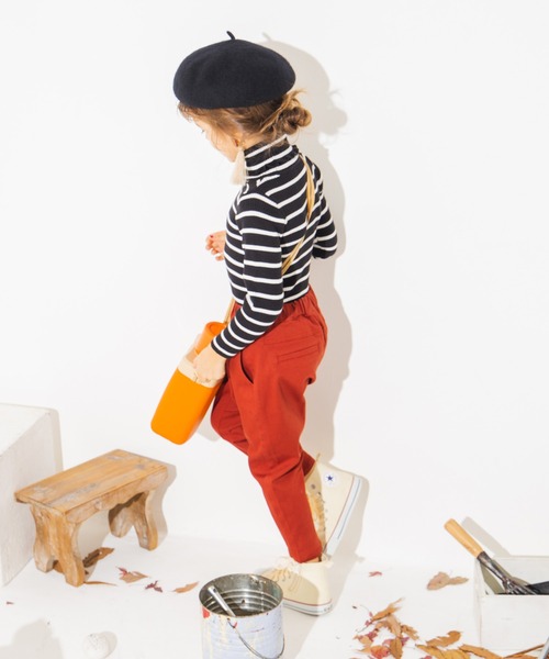 BRANSHES(ブランシェス)の「ハイネックリブニットトップス(ニット/セーター・キッズ・ブラック/ブラウン/アイボリー/その他/ピンク・80cm/90cm/110cm/100cm/120cm/130cm/140cm/150cm)」の21枚目の写真