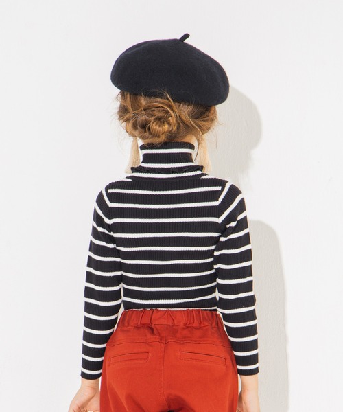 BRANSHES(ブランシェス)の「ハイネックリブニットトップス(ニット/セーター・キッズ・ブラック/ブラウン/アイボリー/その他/ピンク・80cm/90cm/110cm/100cm/120cm/130cm/140cm/150cm)」の19枚目の写真