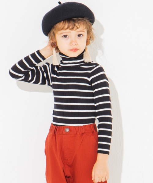 BRANSHES(ブランシェス)の「ハイネックリブニットトップス(ニット/セーター・キッズ・ブラック/ブラウン/アイボリー/その他/ピンク・80cm/90cm/110cm/100cm/120cm/130cm/140cm/150cm)」の17枚目の写真