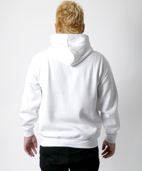 FILA(フィラ)の「FIFA/フィラ ミニロゴ刺繍 スウェットプルパーカー/フーディー/トレーナー/大きいサイズ(パーカー・メンズ・ブラック/ホワイト/グレー/ネイビー・5L/3L/4L)」の7枚目の写真