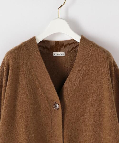 steven alan ブラウン Vネック カーディガン Steven Alan（スティーブンアラン）の「＜Steven Alan