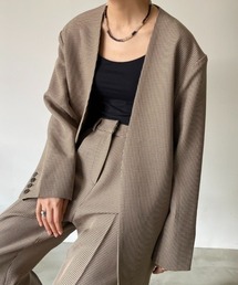 NEUNA | 【セットアップ用ジャケット】【ジャケット単体は別品番です】ノーカラージャケット(ノーカラージャケット)