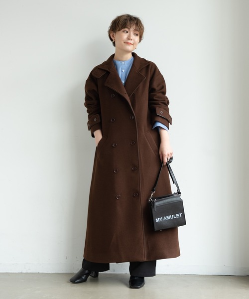 classical piping long coat / yukichi.