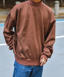 Adoon plain | 【Adoon plain】裏起毛スムースモックネックスウェット(スウェット)