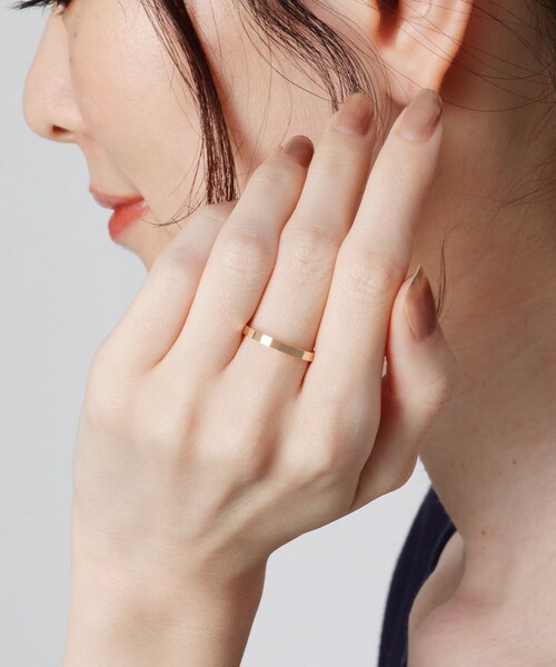 COCOSHNIK（ココシュニック）の「K10面取り パートナーリング(レディース)（リング・レディース・ホワイト系その他7・10号/8号/12号）」の12枚目の写真