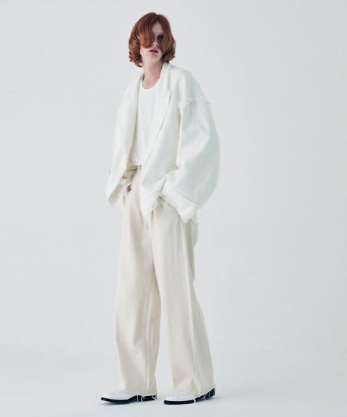 HARUTA APOCRYPHA ホワイトシューズ APOCRYPHA. × HARUTA EX SPOCK SHOES - LOGO - Ivory