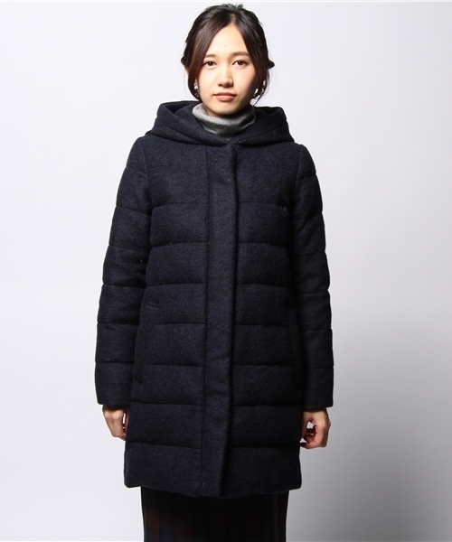 Tiara（ティアラ）の「フード付ダウン（ダウンジャケット/コート・レディース・チャコールグレー/ネイビー・4/3）」の7枚目の写真