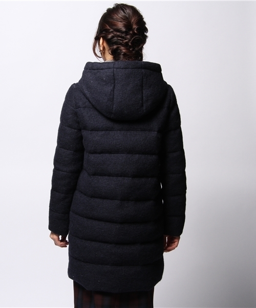 Tiara（ティアラ）の「フード付ダウン（ダウンジャケット/コート・レディース・チャコールグレー/ネイビー・4/3）」の9枚目の写真