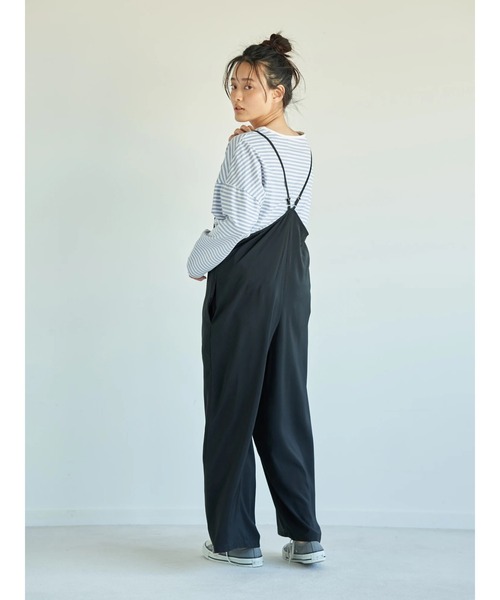 AMERICAN HOLIC（アメリカンホリック）の「リラックスキャミサロペット ＊（サロペット/オーバーオール・レディース・グレー/ブラック/ベージュ・FREE）」の7枚目の写真