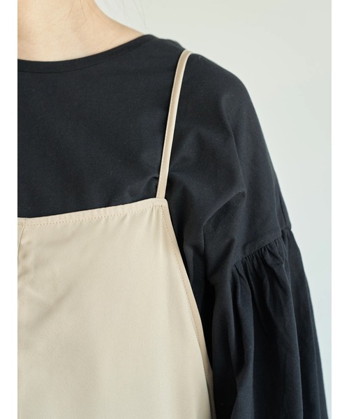 AMERICAN HOLIC（アメリカンホリック）の「リラックスキャミサロペット ＊（サロペット/オーバーオール・レディース・グレー/ブラック/ベージュ・FREE）」の17枚目の写真