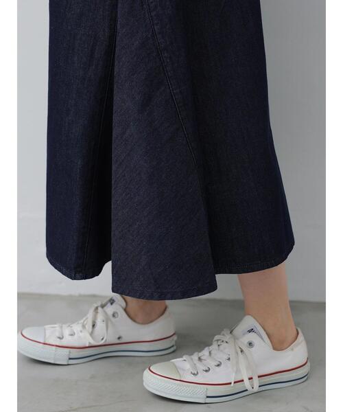 AMERICAN HOLIC（アメリカンホリック）の「Aラインフレアスカート（デニムスカート・レディース・ライトインディゴブルー/ワンウォッシュ・MEDIUM/LARGE）」の12枚目の写真