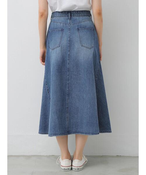 AMERICAN HOLIC（アメリカンホリック）の「Aラインフレアスカート（デニムスカート・レディース・ライトインディゴブルー/ワンウォッシュ・MEDIUM/LARGE）」の19枚目の写真