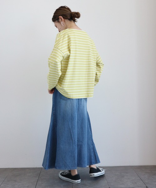 AMERICAN HOLIC（アメリカンホリック）の「Aラインフレアスカート（デニムスカート・レディース・ライトインディゴブルー/ワンウォッシュ・MEDIUM/LARGE）」の10枚目の写真