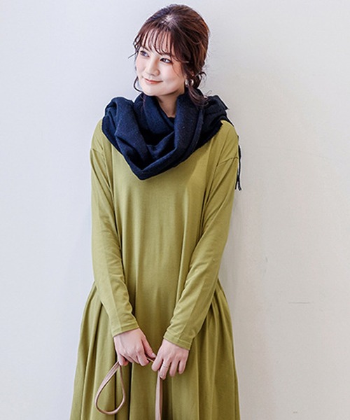 Amulet(アミュレット)の「マキシ丈フレアワンピース(ワンピース・レディース・ブラック/ベージュ/ネイビー/ブラウン/カーキ/グレー・M/L/XL)」の21枚目の写真
