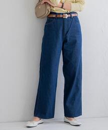 coen | ワイドストレートデニムパンツ（ワイドパンツ/ストレートパンツ/ジーンズ）(デニムパンツ)