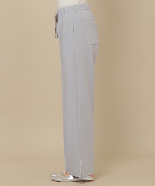 ikka(イッカ)の「ジョーゼットスソスリットパンツ(その他パンツ・レディース・ブラック/ベージュ/グリーン系その他/ライトグレー・L/M)」の9枚目の写真