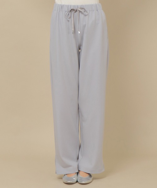 ikka(イッカ)の「ジョーゼットスソスリットパンツ(その他パンツ・レディース・ブラック/ベージュ/グリーン系その他/ライトグレー・L/M)」の6枚目の写真