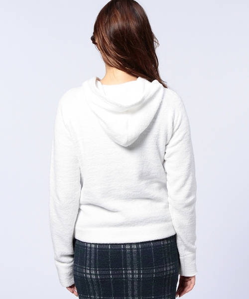 UNITED ARROWS（ユナイテッドアローズ）の「SFL P MOCO ジップパーカー ◆（パーカー・レディース・ホワイト/ネイビー・フリー）」の13枚目の写真