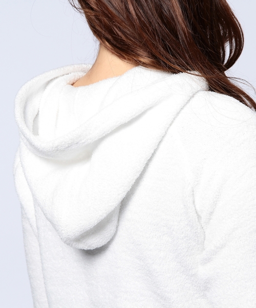 UNITED ARROWS（ユナイテッドアローズ）の「SFL P MOCO ジップパーカー ◆（パーカー・レディース・ホワイト/ネイビー・フリー）」の4枚目の写真