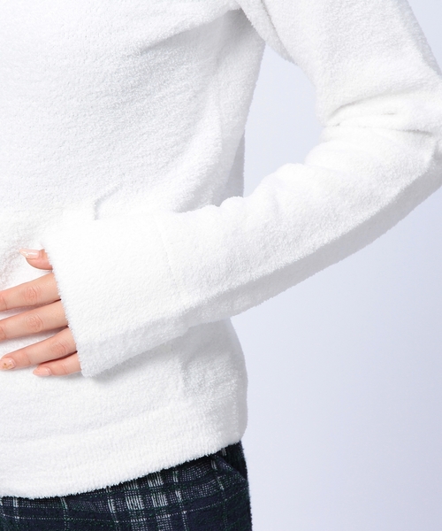 UNITED ARROWS（ユナイテッドアローズ）の「SFL P MOCO ジップパーカー ◆（パーカー・レディース・ホワイト/ネイビー・フリー）」の5枚目の写真