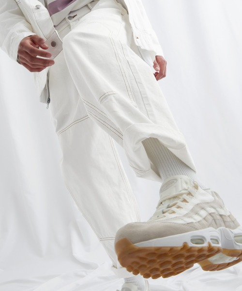 EMMA CLOTHES（エマクローズ）の「ユーティリティ ニーパッチステッチテーパードワイドバギーデニムパンツ EMMA CLOTHES（デニムパンツ・メンズ・インディゴブルー/ホワイト・M/L）」の8枚目の写真