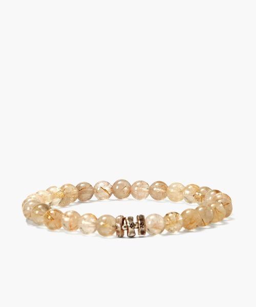 CHAN LUU（チャンルー）の「セミプレシャスストーン ストレッチブレスレット BS-6028（ブレスレット・メンズ・ターコイズブルー/ダークグレー/ブルー/ブラック/ブラウン/ライトブラウン/ホワイト・フリー）」の5枚目の写真