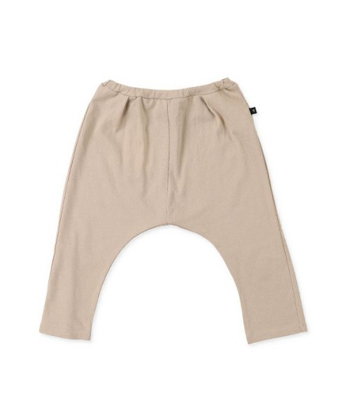 quoti use fith（クゥオティ　ユース　フィス）の「ガーゼ天竺 ベビーサルエルロングパンツ（スウェットパンツ・キッズ・ベージュ/ピンク/ミント・90/100/80）」の2枚目の写真