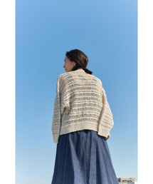 CASA FLINE◆カーディガン(薄手)/FREE/コットン/BEG/無地/1183207066 アラン模様バンドニットカーディガン | CASA FLINE公式通販 rumors