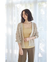 【CASA FLINE】【美品】コットンテープニットカーディガン コットンテープニットカーディガン | CASA FLINE (Women)/カーサ