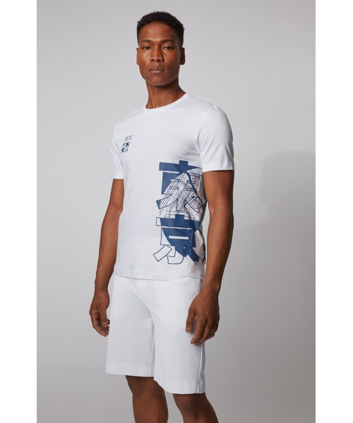 トーキョーアートワーク オーガニックコットン スリムフィット スリムフィット Tシャツ Tシャツ トップス カットソー Boss ボス のファッション