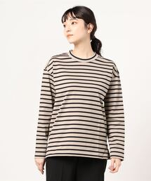 ROBES&CONFECTIONS | Robes&Confections/ローブス&コンフェクションズ/ペルヴィアンピマコットンボーダーロングスリーブ/(Tシャツ/カットソー)