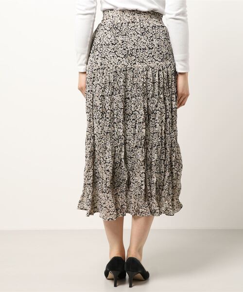 flower（フラワー）の「フラワリーワッシャースカート（スカート・レディース・ホワイト/ブラック・FREE）」の4枚目の写真