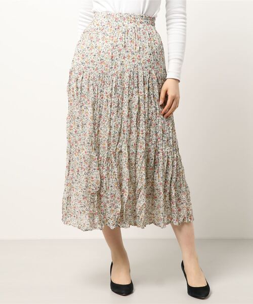 flower（フラワー）の「フラワリーワッシャースカート（スカート・レディース・ホワイト/ブラック・FREE）」の20枚目の写真