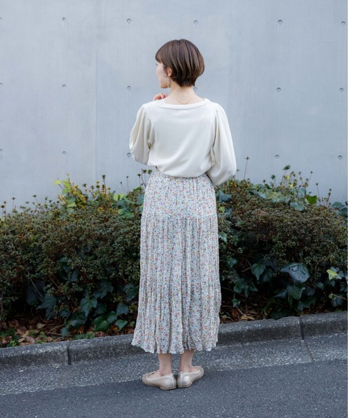 flower（フラワー）の「フラワリーワッシャースカート（スカート・レディース・ホワイト/ブラック・FREE）」の14枚目の写真