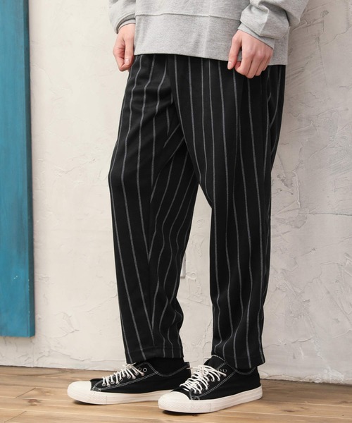 ARCADE（アーケード）の「ワイドテーパード スウェット イージー シェフパンツ（スウェットパンツ・メンズ・ブラック/ネイビー/グレー系その他/チャコールグレー/カーキ/チェック/ストライプ/ベージュ・XL/L/M）」の7枚目の写真