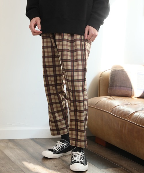 ARCADE（アーケード）の「ワイドテーパード スウェット イージー シェフパンツ（スウェットパンツ・メンズ・ブラック/ネイビー/グレー系その他/チャコールグレー/カーキ/チェック/ストライプ/ベージュ・XL/L/M）」の8枚目の写真