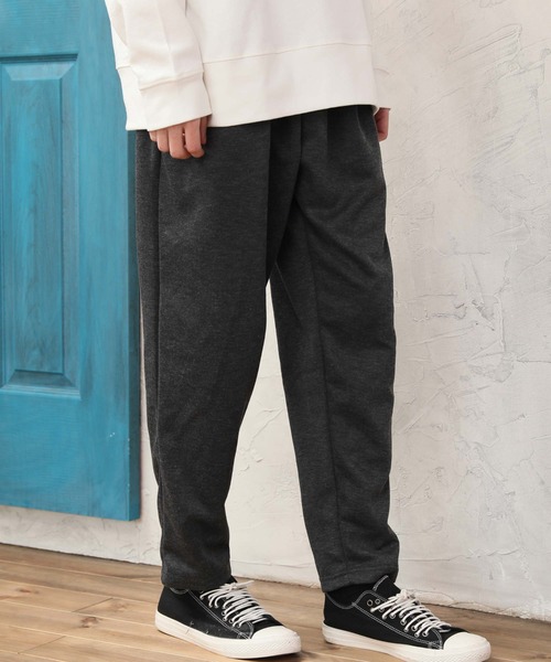 ARCADE（アーケード）の「ワイドテーパード スウェット イージー シェフパンツ（スウェットパンツ・メンズ・ブラック/ネイビー/グレー系その他/チャコールグレー/カーキ/チェック/ストライプ/ベージュ・XL/L/M）」の4枚目の写真