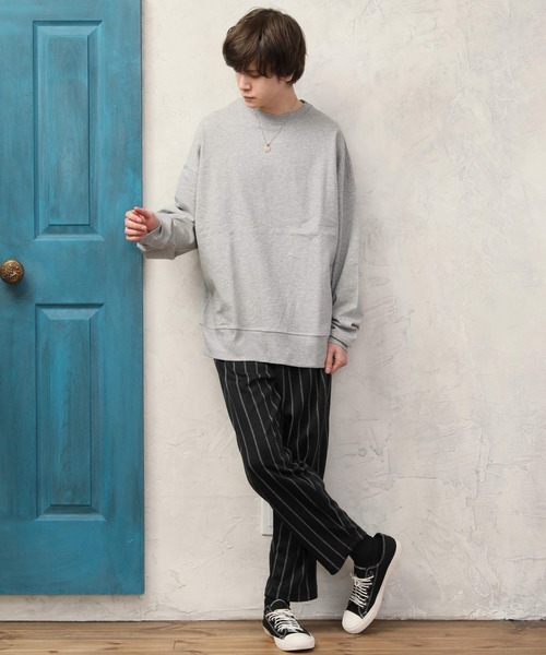 ARCADE（アーケード）の「ワイドテーパード スウェット イージー シェフパンツ（スウェットパンツ・メンズ・ブラック/ネイビー/グレー系その他/チャコールグレー/カーキ/チェック/ストライプ/ベージュ・XL/L/M）」の16枚目の写真