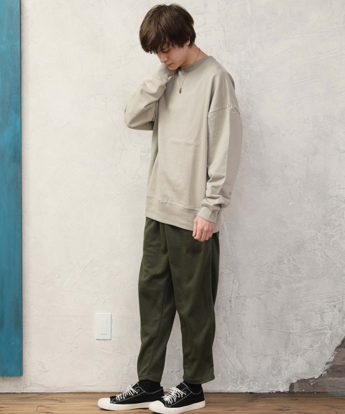 ARCADE（アーケード）の「ワイドテーパード スウェット イージー シェフパンツ（スウェットパンツ・メンズ・ブラック/ネイビー/グレー系その他/チャコールグレー/カーキ/チェック/ストライプ/ベージュ・XL/L/M）」の20枚目の写真