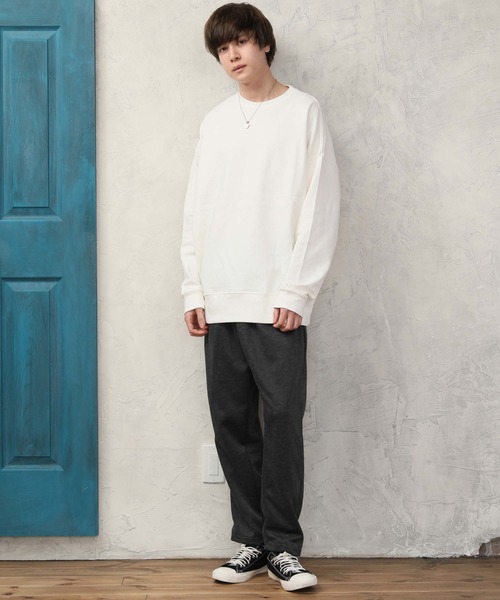 ARCADE（アーケード）の「ワイドテーパード スウェット イージー シェフパンツ（スウェットパンツ・メンズ・ブラック/ネイビー/グレー系その他/チャコールグレー/カーキ/チェック/ストライプ/ベージュ・XL/L/M）」の22枚目の写真