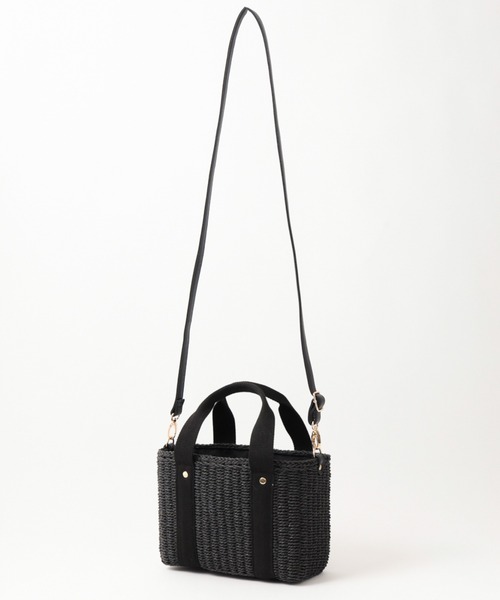LEPSIM（レプシィム）の「ペーパーミニＴＯＴＥ　929438（ショルダーバッグ・レディース・ブラック/ベージュ/グレイッシュベージュ・ONE SIZE）」の6枚目の写真