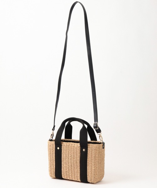 LEPSIM（レプシィム）の「ペーパーミニＴＯＴＥ　929438（ショルダーバッグ・レディース・ブラック/ベージュ/グレイッシュベージュ・ONE SIZE）」の17枚目の写真