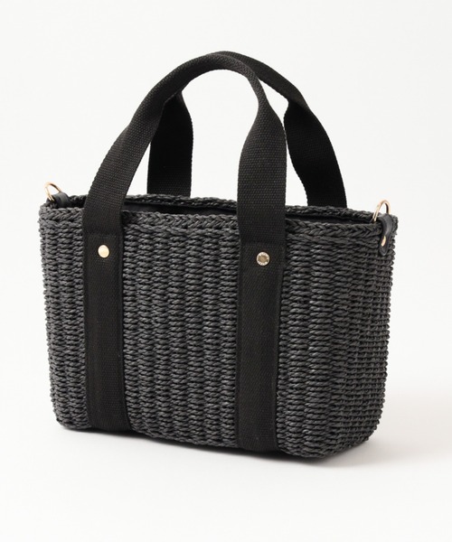 LEPSIM（レプシィム）の「ペーパーミニＴＯＴＥ　929438（ショルダーバッグ・レディース・ブラック/ベージュ/グレイッシュベージュ・ONE SIZE）」の9枚目の写真