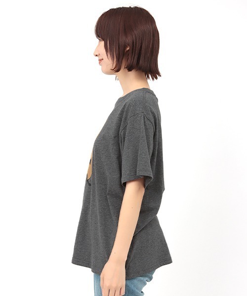 チチカカ（チチカカ）の「クウォッカTシャツ（Tシャツ/カットソー・レディース・チャコールグレー/ピンク・FREE）」の4枚目の写真