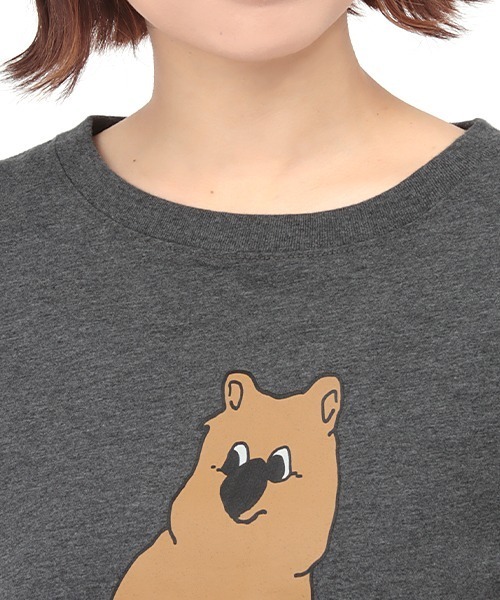 チチカカ（チチカカ）の「クウォッカTシャツ（Tシャツ/カットソー・レディース・チャコールグレー/ピンク・FREE）」の12枚目の写真