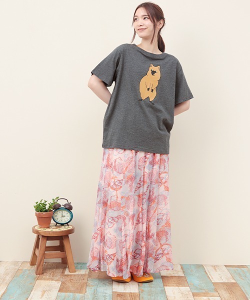 チチカカ（チチカカ）の「クウォッカTシャツ（Tシャツ/カットソー・レディース・チャコールグレー/ピンク・FREE）」の11枚目の写真