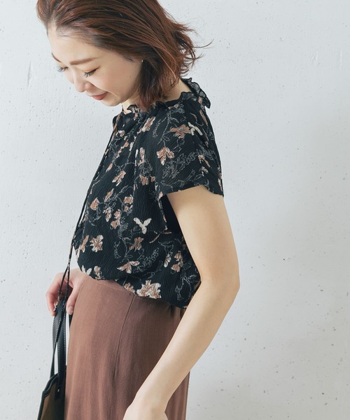 URBAN RESEARCH ROSSO(アーバンリサーチロッソ)の「ヨウリュウフラワーブラウス(シャツ/ブラウス・レディース・ブラック/アイボリー・FREE)」の9枚目の写真